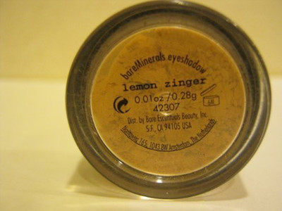 

Bare Escentuals Bare Minerals color Lemon Zinger .01 Oz./.28 Gr. 0.28 g(mineral)