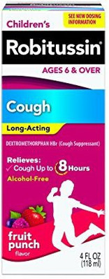 

Robitussin Children's Long-Acting Cough & Cold Relief Liquid-Fruit Punch 1 ml
