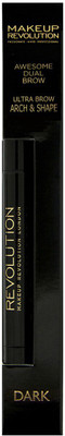 

Makeup Revolution Brow Dual 0.24 g(Dark Ultra Brow Arch & Shape)