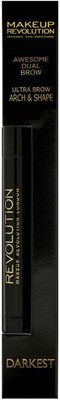 

Makeup Revolution Brow Dual 0.24 g(Darkest Ultra Brow Arch & Shape)
