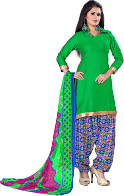 

Jiya Cotton Self Design Salwar Suit Dupatta Material(Un-stitched), Blue;green;multicolor