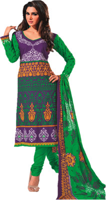 

Design Willa Cotton Chevron Salwar Suit Dupatta Material(Un-stitched), Multicolor