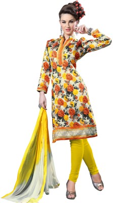 

Jiya Silk Self Design Salwar Suit Dupatta Material(Un-stitched), Beige;multicolor;yellow