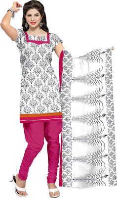 

Khushali Crepe Self Design, Printed Salwar Suit Dupatta Material(Un-stitched), Black;pink;white