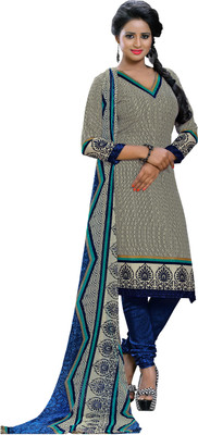 

Jiya Crepe Printed Salwar Suit Dupatta Material(Un-stitched), Beige;black;blue;multicolor