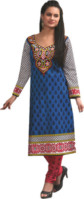 

Design Willa Cotton Chevron Salwar Suit Dupatta Material(Un-stitched), Multicolor