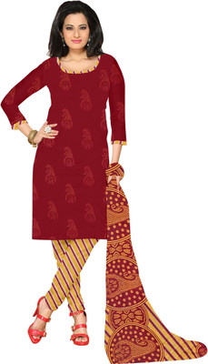 

Khushali Crepe Printed Salwar Suit Dupatta Material(Un-stitched), Multicolor;red;yellow