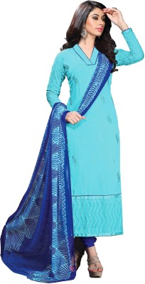 

Jiya Georgette Self Design, Embroidered Salwar Suit Dupatta Material(Un-stitched), Blue;light blue;multicolor