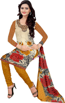 

Khushali Crepe Self Design, Printed Salwar Suit Dupatta Material(Un-stitched), Beige;multicolor