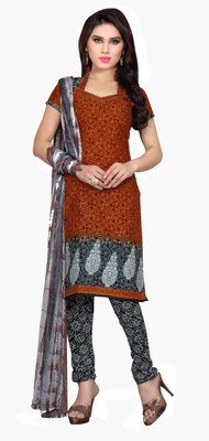 

Jiya Cotton Self Design, Printed Salwar Suit Dupatta Material(Un-stitched), Maroon;orange