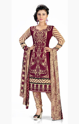 

Jiya Crepe Printed Salwar Suit Dupatta Material(Un-stitched), Multicolor