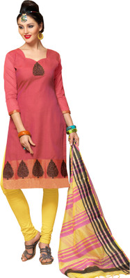 

Jiya Silk Self Design, Embroidered Salwar Suit Dupatta Material(Un-stitched), Multicolor;pink;yellow