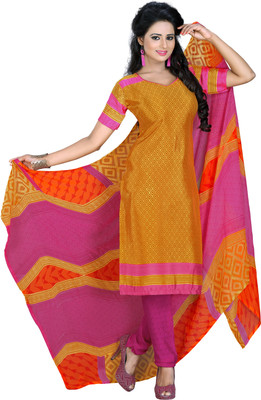 

Jiya Crepe Self Design, Printed Salwar Suit Dupatta Material(Un-stitched), Multicolor;pink;yellow