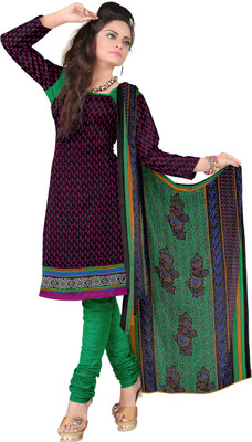 

Khushali Crepe Self Design, Printed Salwar Suit Dupatta Material(Un-stitched), Green;multicolor
