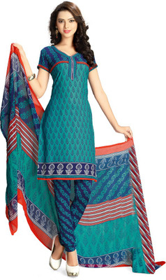 

Parishi Fashion Georgette Floral Print Dress/Top Material(Un-stitched), Multi-color