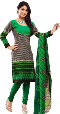 

Jiya Crepe Self Design, Printed Salwar Suit Dupatta Material(Un-stitched), Black;green;multicolor
