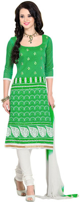 

Parishi Fashion Chanderi Printed Dress/Top Material(Un-stitched), Multi color
