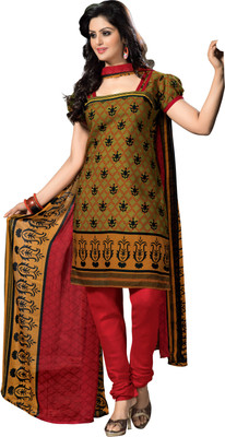 

Jiya Cotton Self Design, Printed Salwar Suit Dupatta Material(Un-stitched), Multicolor