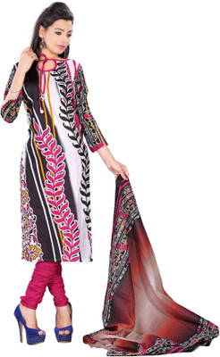 

Parishi Fashion Cotton Printed Salwar Suit Dupatta Material(Un-stitched), Multi color