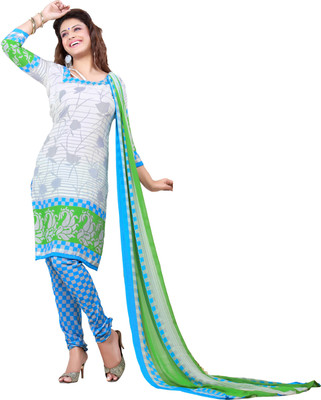 

Khushali Silk Printed Salwar Suit Dupatta Material(Un-stitched), Beige;blue;multicolor;white