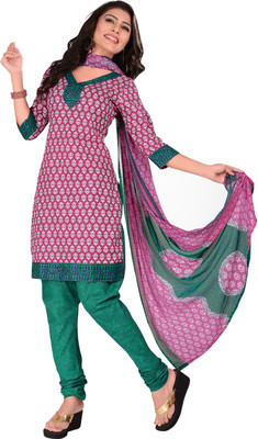 

Khushali Cotton Self Design, Printed Salwar Suit Dupatta Material(Un-stitched), Green;multicolor;pink;white