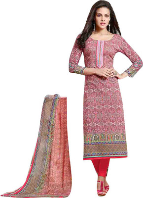 

Dazzling Array Cotton Printed Semi-stitched Salwar Suit Dupatta Material, Multi colour