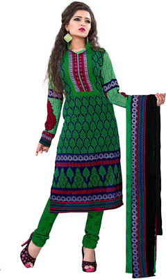 

Khushali Cotton Self Design, Printed Salwar Suit Dupatta Material(Un-stitched), Dark blue;green