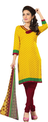 

Khushali Cotton Self Design, Printed Salwar Suit Dupatta Material(Un-stitched), Maroon;multicolor;yellow