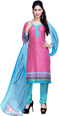 

Jiya Crepe Self Design, Printed Salwar Suit Dupatta Material(Un-stitched), Light blue;multicolor;pink;white