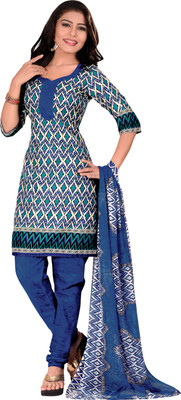 

Khushali Cotton Self Design, Printed Salwar Suit Dupatta Material(Un-stitched), Beige;blue;multicolor;white