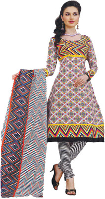 

Indian Wear Online Georgette Embroidered Semi-stitched Salwar Suit Dupatta Material, Multicolor