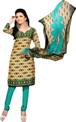 

Trendz Apparels Crepe Printed Salwar Suit Dupatta Material(Un-stitched), Multicolor