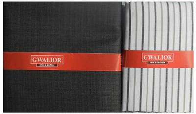 

Kundan Cotton Polyester Blend Checkered, Self Design Shirt & Trouser Fabric(Un-stitched), Multicolor