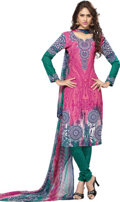 

Trendz Apparels Crepe Printed Salwar Suit Dupatta Material(Un-stitched), Multicolor