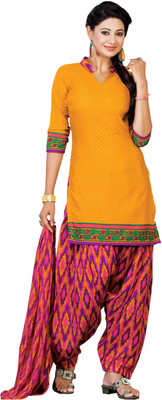 

Khushali Crepe Self Design, Printed Salwar Suit Dupatta Material(Un-stitched), Multicolor;yellow