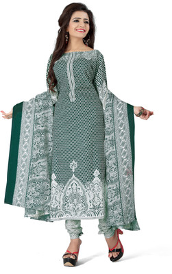 

Trendz Apparels Cotton Printed Salwar Suit Dupatta Material(Un-stitched), Multicolor