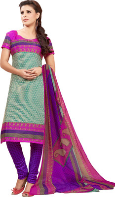 

Women Latest Fancy Designer Salwar Suit Silk Printed Salwar Suit Dupatta Material(Un-stitched), Multicolor