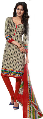 

Khushali Crepe Self Design, Printed Salwar Suit Dupatta Material(Un-stitched), Beige;black;multicolor;red