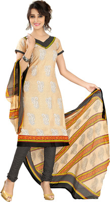 

Khushali Cotton Polyester Blend Self Design, Printed Salwar Suit Dupatta Material(Un-stitched), Beige;black;multicolor;white