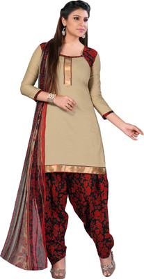 

Jiya Satin Self Design Salwar Suit Dupatta Material(Un-stitched), Beige;black;red