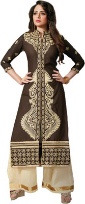 

Abhinna Cotton Embroidered Salwar Suit Material(Un-stitched), Multicolor