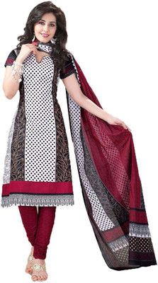 

Party Wear Dresses Cotton Printed Salwar Suit Dupatta Material(Un-stitched), Multicolor