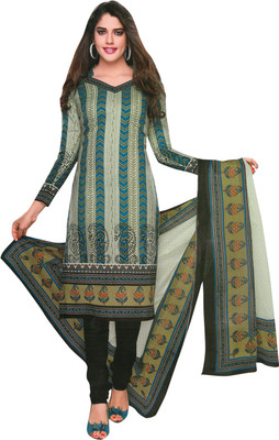 

Shree Ganesh Cotton Printed Salwar Suit Dupatta Material(Un-stitched), Multicolor