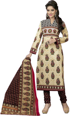 

Indian Wear Online Cotton Printed Semi-stitched Salwar Suit Dupatta Material, Multicolor