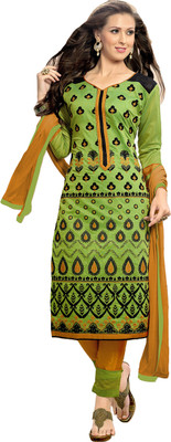 

Jiya Chanderi Self Design, Embroidered Salwar Suit Dupatta Material(Un-stitched), Green;multicolor;yellow
