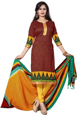 

Khushali Silk Self Design, Printed Salwar Suit Dupatta Material(Un-stitched), Green;red;yellow