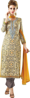 

Ishin Cotton Embroidered Dress/Top Material(Un-stitched), Multi color