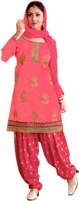 

Trendz Apparels Chanderi Embroidered Salwar Suit Dupatta Material(Un-stitched), Pink