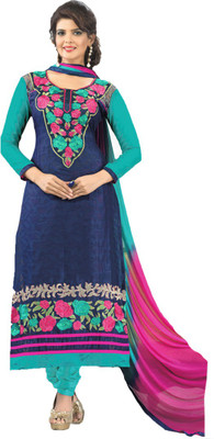 

Araja Cotton Embroidered Salwar Suit Dupatta Material(Un-stitched), Multicolor