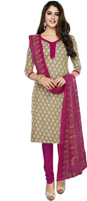 

Priyanshi New Cotton Printed Dress/Top Material(Un-stitched), Multicolor